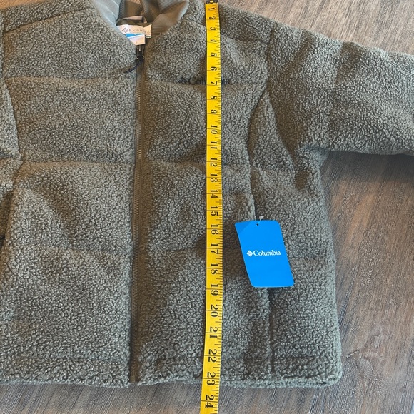 NWT COLUMBIA PUFFECT SHERPA BOMBER JACKET MSRP $190 OLIVE GREEN - Picture 11 of 17